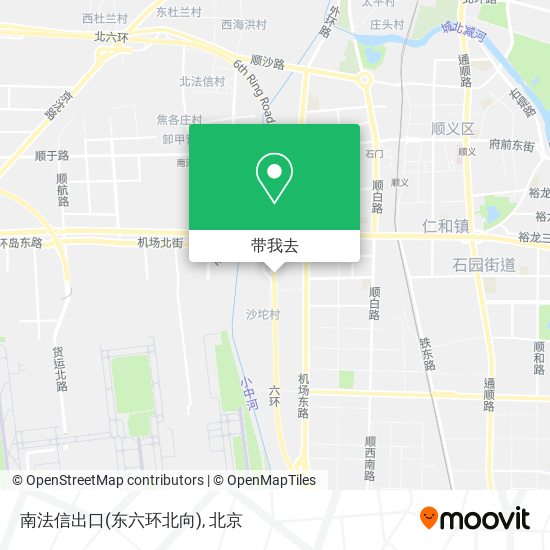 南法信出口(东六环北向)地图
