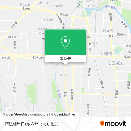 南法信出口(东六环北向)地图