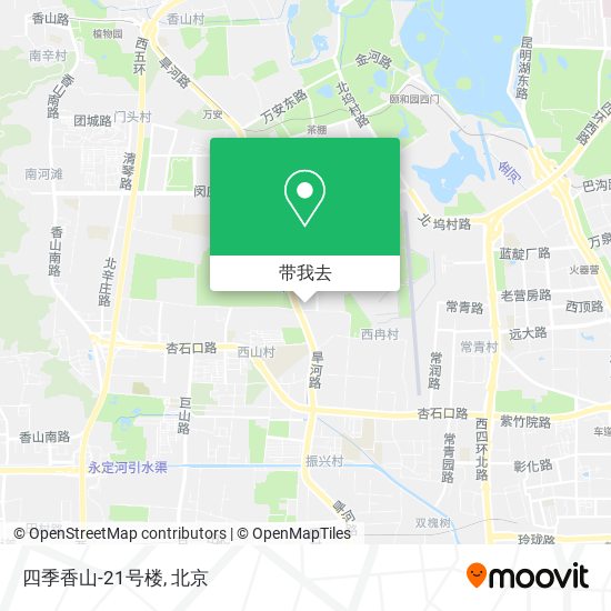 四季香山-21号楼地图