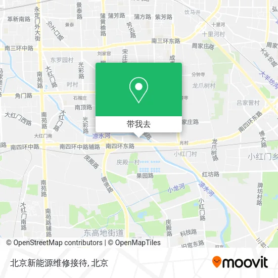 北京新能源维修接待地图