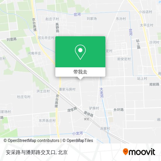 安采路与潘郑路交叉口地图