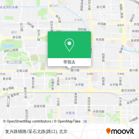 复兴路辅路/采石北路(路口)地图