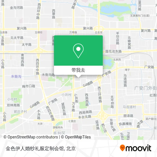 金色伊人婚纱礼服定制会馆地图