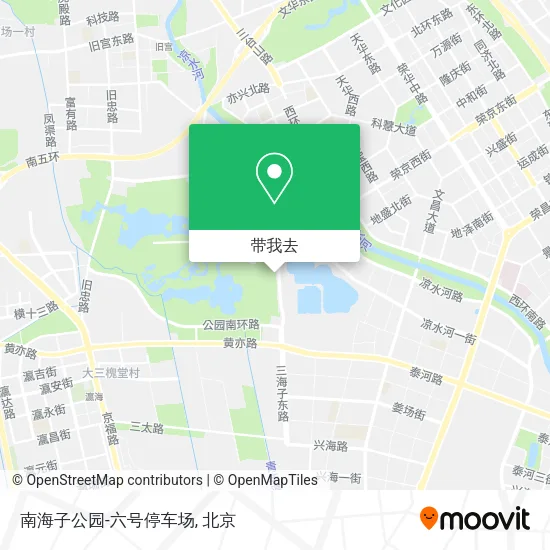 南海子公园-六号停车场地图