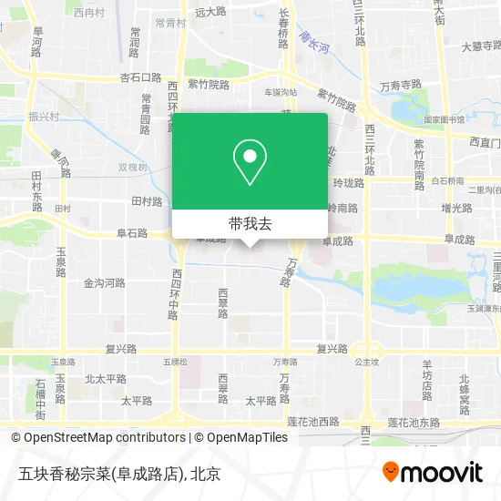 五块香秘宗菜(阜成路店)地图