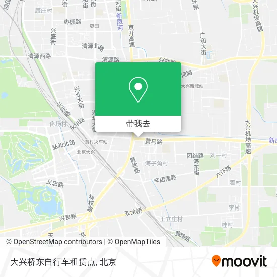 大兴桥东自行车租赁点地图