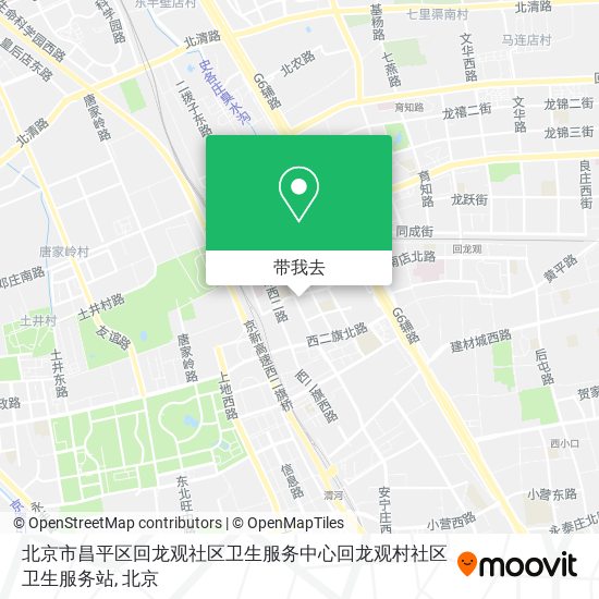 北京市昌平区回龙观社区卫生服务中心回龙观村社区卫生服务站地图