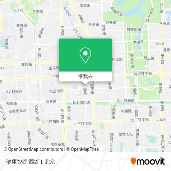健康智谷-西2门地图