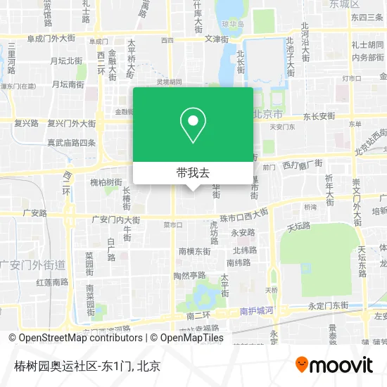 椿树园奥运社区-东1门地图