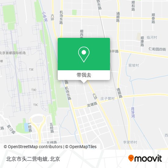 北京市头二营电镀地图