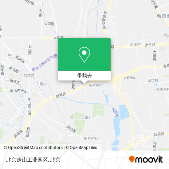 北京房山工业园区地图
