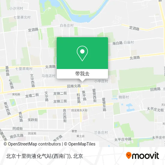 北京十里街液化气站(西南门)地图