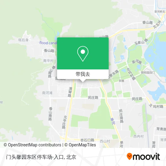 门头馨园东区停车场-入口地图