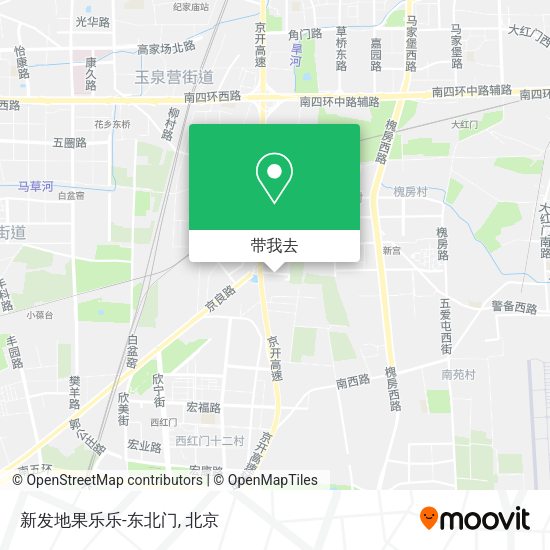 新发地果乐乐-东北门地图