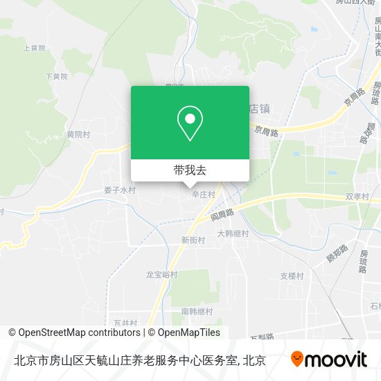 北京市房山区天毓山庄养老服务中心医务室地图