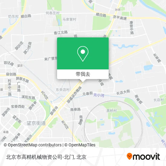 北京市高精机械物资公司-北门地图