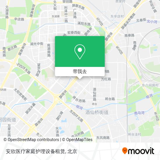 安欣医疗家庭护理设备租赁地图
