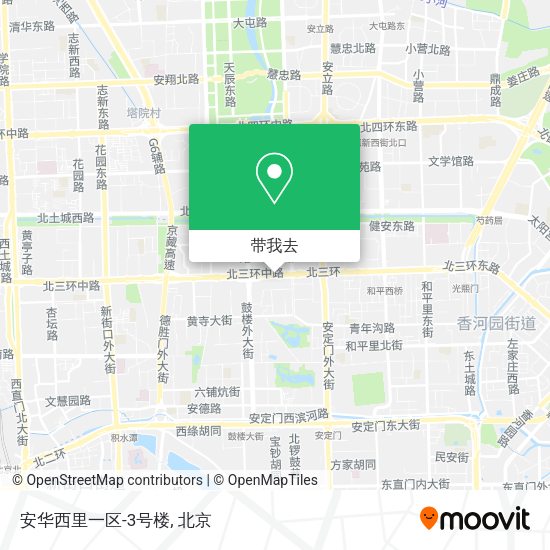 安华西里一区-3号楼地图