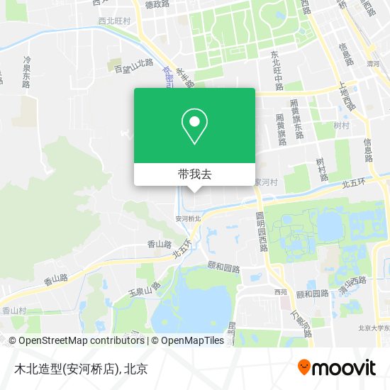 木北造型(安河桥店)地图
