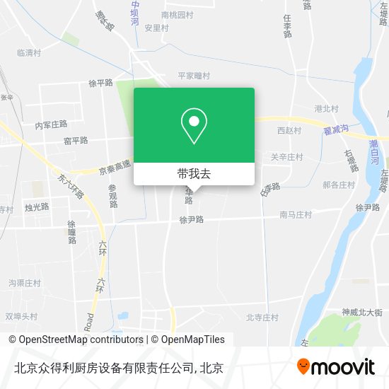 北京众得利厨房设备有限责任公司地图
