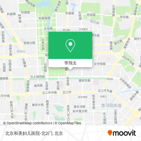 北京和美妇儿医院-北2门地图