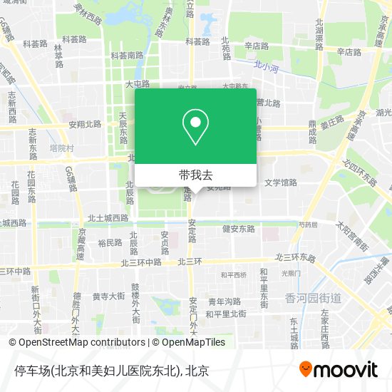 停车场(北京和美妇儿医院东北)地图