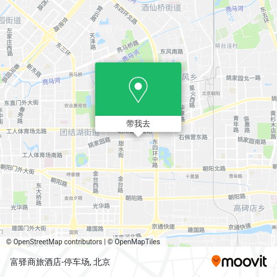 富驿商旅酒店-停车场地图