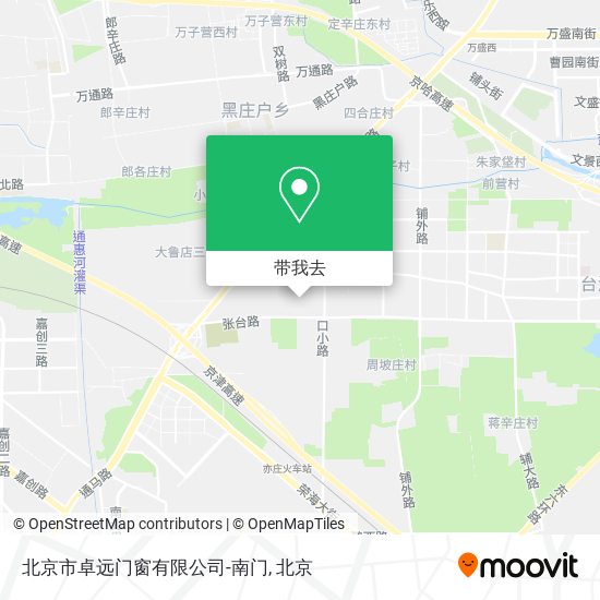 北京市卓远门窗有限公司-南门地图