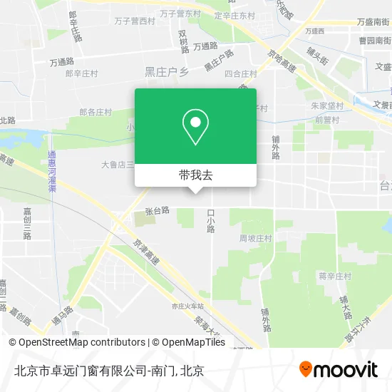 北京市卓远门窗有限公司-南门地图
