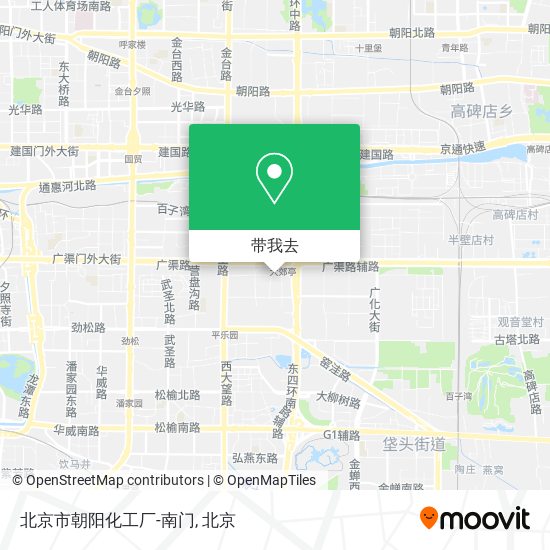 北京市朝阳化工厂-南门地图