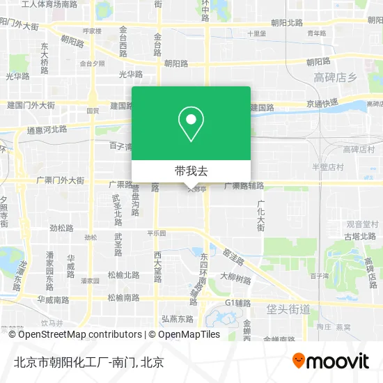北京市朝阳化工厂-南门地图