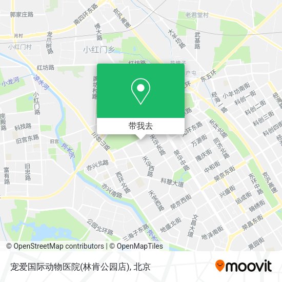 宠爱国际动物医院(林肯公园店)地图