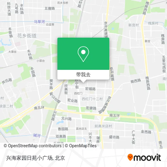 兴海家园日苑小广场地图