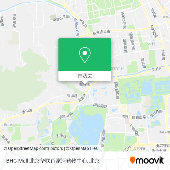 BHG Mall 北京华联肖家河购物中心地图