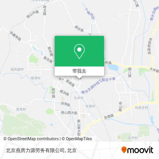 北京燕房力源劳务有限公司地图