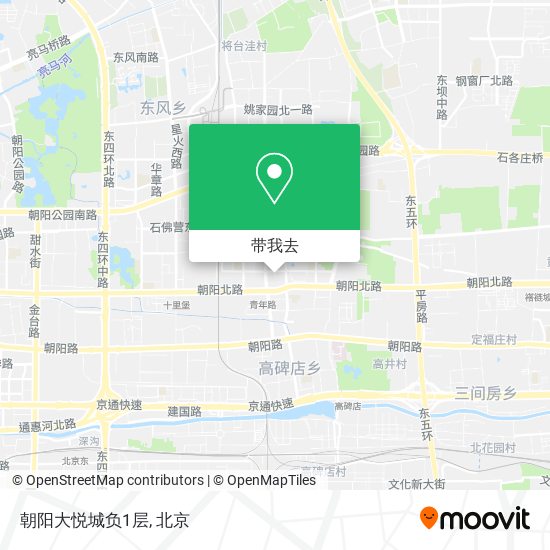 朝阳大悦城负1层地图