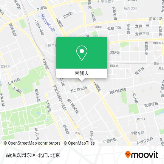 融泽嘉园东区-北门地图