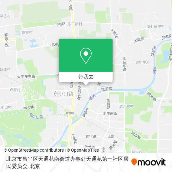 北京市昌平区天通苑南街道办事处天通苑第一社区居民委员会地图