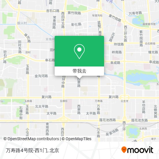 万寿路4号院-西1门地图