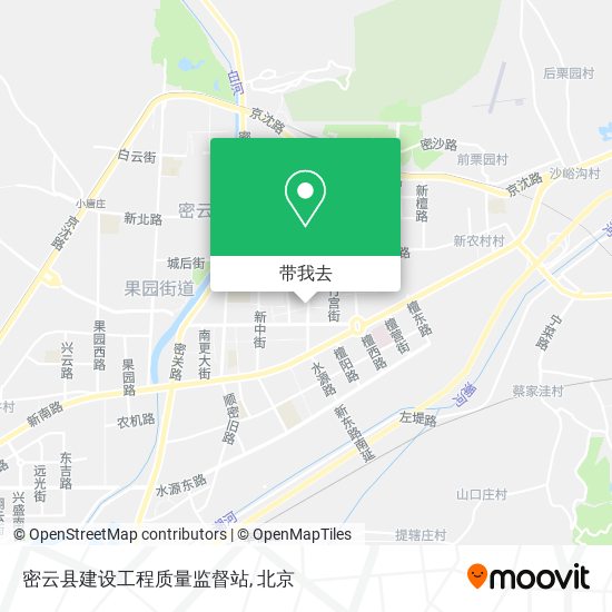 密云县建设工程质量监督站地图
