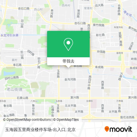 玉海园五里商业楼停车场-出入口地图