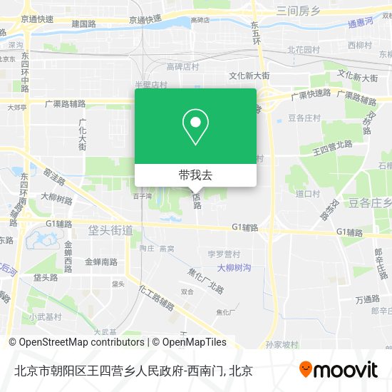 北京市朝阳区王四营乡人民政府-西南门地图