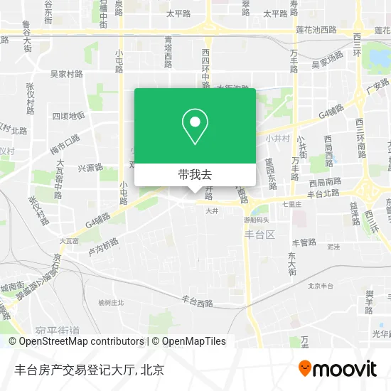 丰台房产交易登记大厅地图