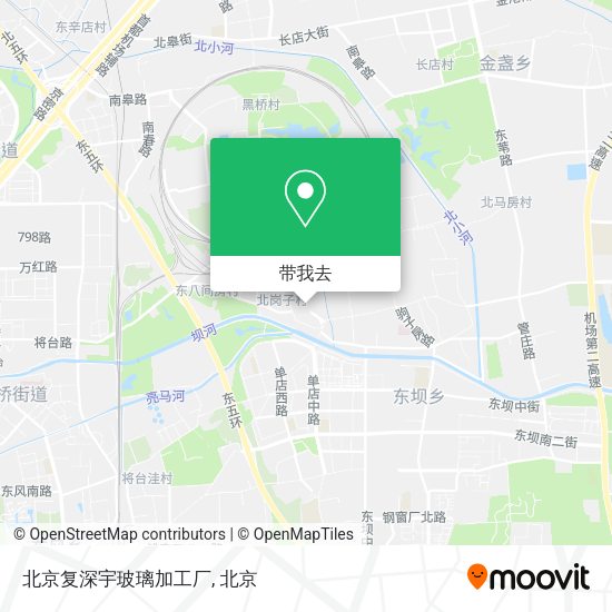 北京复深宇玻璃加工厂地图