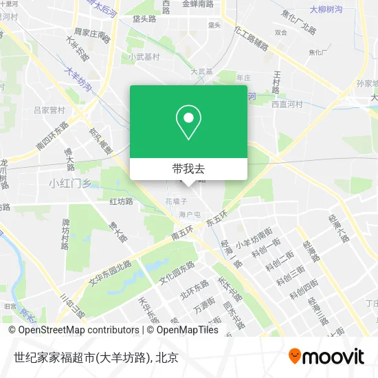 世纪家家福超市(大羊坊路)地图