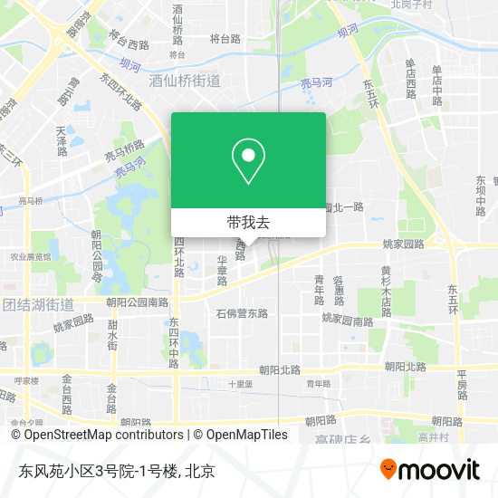 东风苑小区3号院-1号楼地图