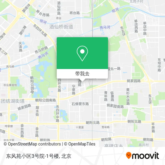 东风苑小区3号院-1号楼地图