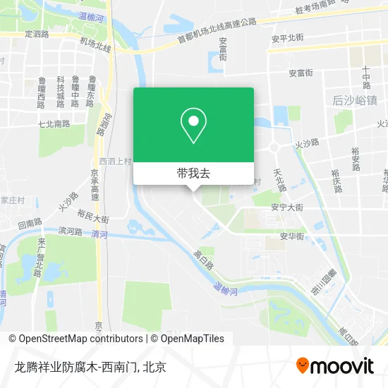 龙腾祥业防腐木-西南门地图