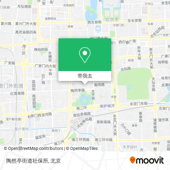 陶然亭街道社保所地图