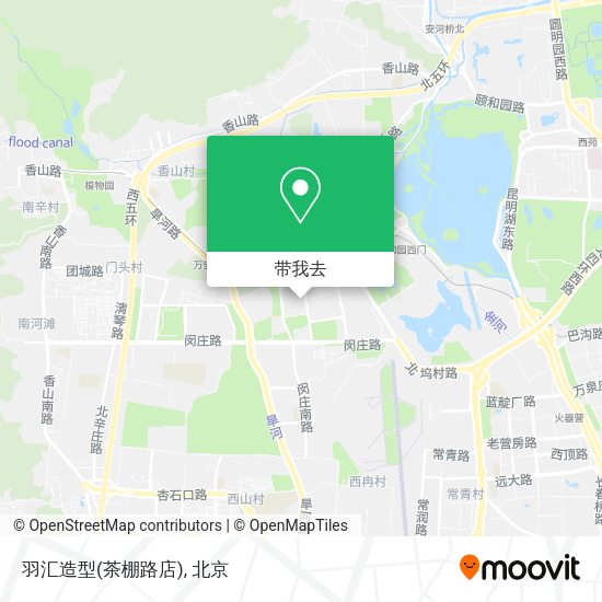 羽汇造型(茶棚路店)地图